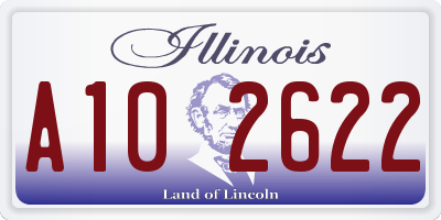IL license plate A102622