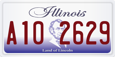 IL license plate A102629