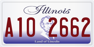 IL license plate A102662