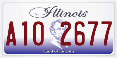 IL license plate A102677
