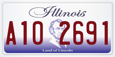 IL license plate A102691