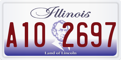 IL license plate A102697