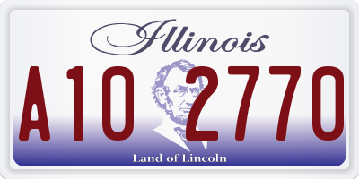 IL license plate A102770