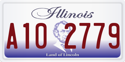 IL license plate A102779