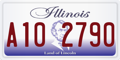 IL license plate A102790