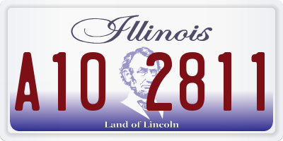 IL license plate A102811
