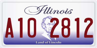 IL license plate A102812