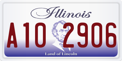 IL license plate A102906