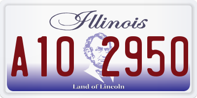 IL license plate A102950