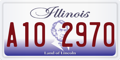 IL license plate A102970