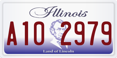 IL license plate A102979