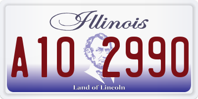 IL license plate A102990