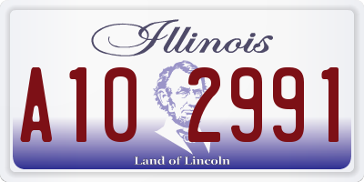 IL license plate A102991