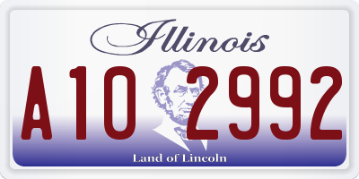 IL license plate A102992