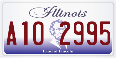 IL license plate A102995