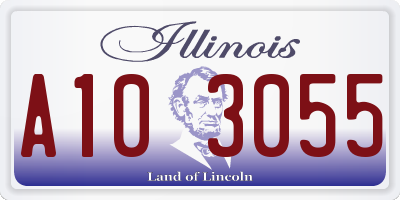 IL license plate A103055