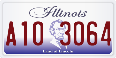IL license plate A103064