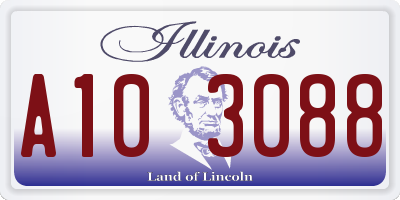 IL license plate A103088
