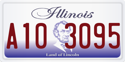 IL license plate A103095