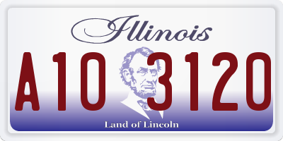 IL license plate A103120
