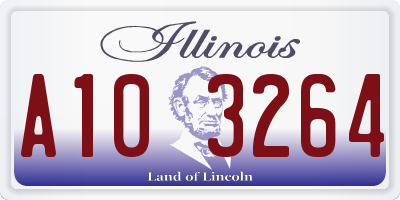IL license plate A103264