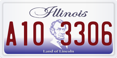 IL license plate A103306