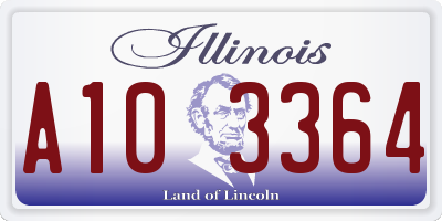 IL license plate A103364