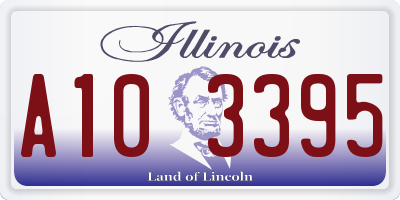 IL license plate A103395