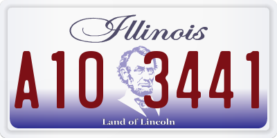 IL license plate A103441