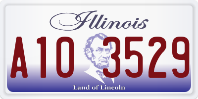 IL license plate A103529