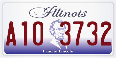 IL license plate A103732