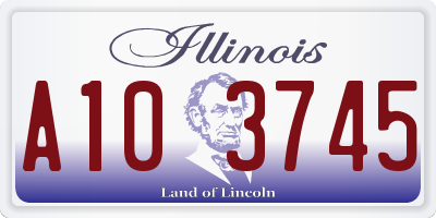 IL license plate A103745