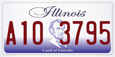 IL license plate A103795