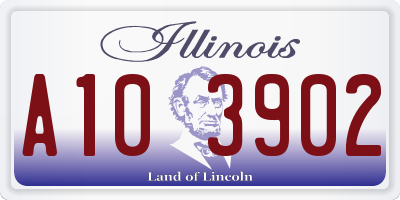 IL license plate A103902