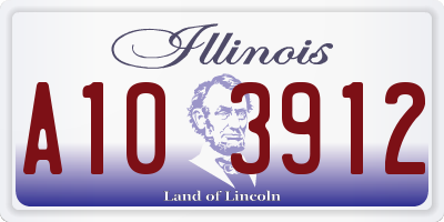 IL license plate A103912