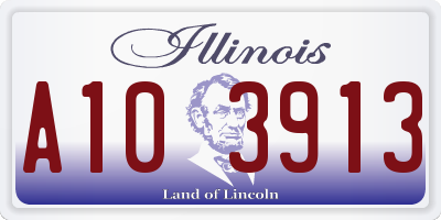 IL license plate A103913