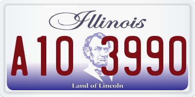 IL license plate A103990