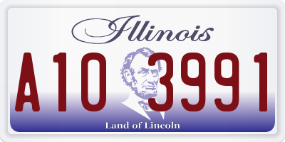 IL license plate A103991