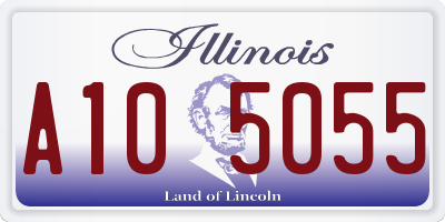 IL license plate A105055