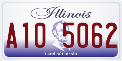 IL license plate A105062