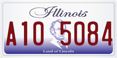 IL license plate A105084