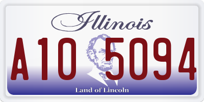 IL license plate A105094