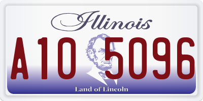 IL license plate A105096