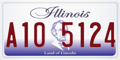 IL license plate A105124