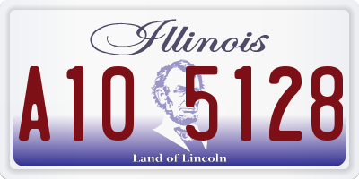 IL license plate A105128