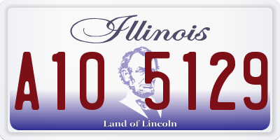 IL license plate A105129
