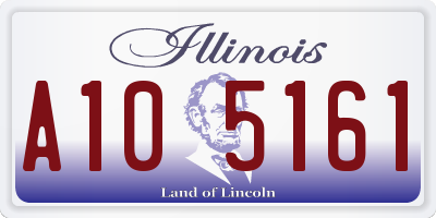 IL license plate A105161