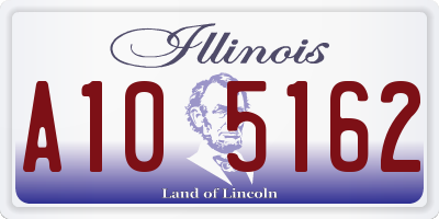 IL license plate A105162