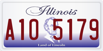IL license plate A105179