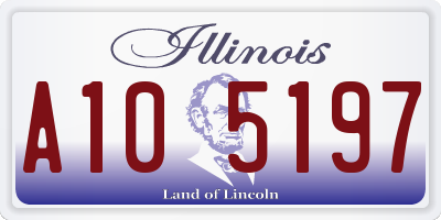 IL license plate A105197